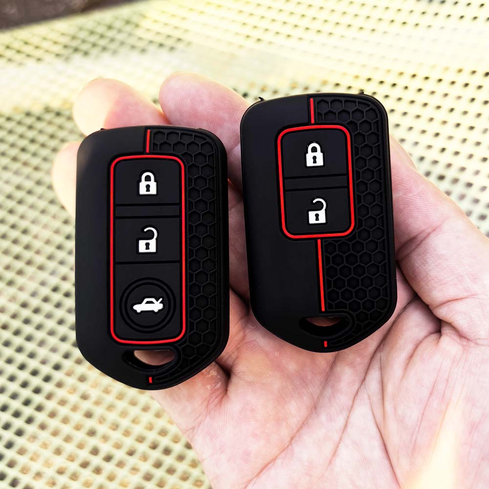 New Silicone Car Remote Key Case Cover For Toyota Vios 2014 Keychain Key Holder Fob Key Shell Accessories