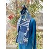 Used B38 Boro Stole Indigo Dye Patchwork Sewing Sashiko Old Fabric Remake