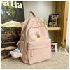 Large Capacity Backpack Cute Girl Solid Color College Student Junior High School Fashion New Backpack