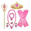 Children'S Accessories Set Love Snowflake Crown Magic Wand Princess Necklace Gloves