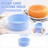 Round Silicone Pan for Baking - Flexible Nonstick for Cakes, Breads and Desserts