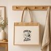 Sac Cabas Jute avec Poche J’peux pas je suis Soudeur J'peux pas minimaliste | Toile de Jute et Coton 21 L Fond Plat Anses 65 cm