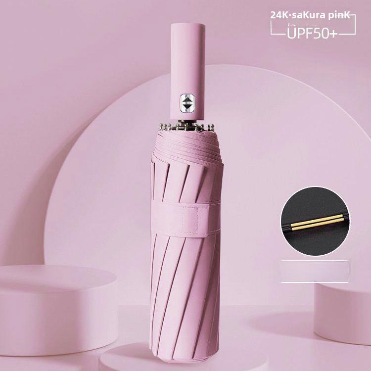 12-Rib Automatic Dual-Use Umbrella for Men & Women - Large, Sunshade & Rain Protection, UV Resistant