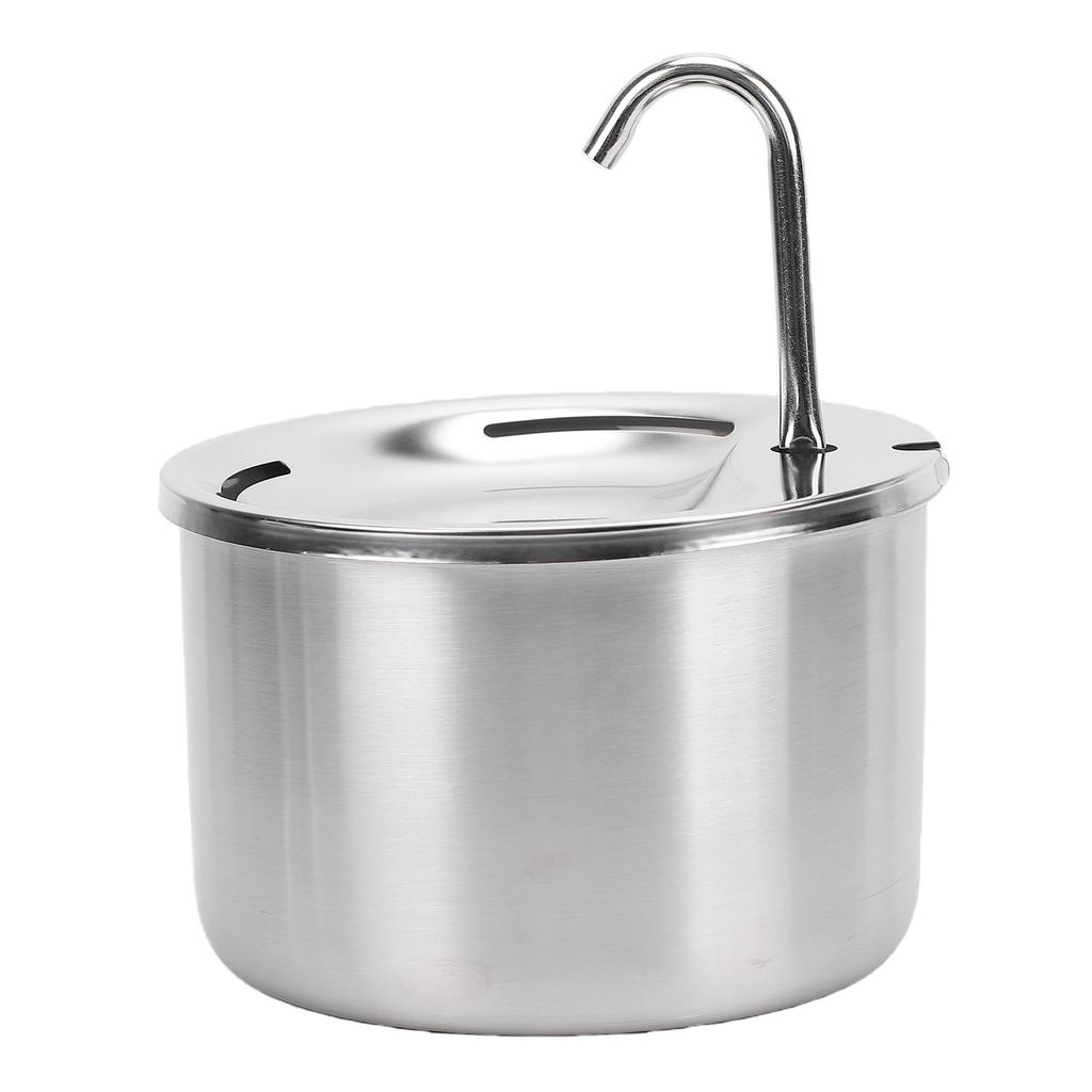 Stainless Steel Pet Water Fountain Quiet Circulating Filtration Automatic Cat Water Dispenser for Dogs Cats