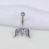 Fashion Bowknot Heart Navel Rings For Women Sexy Belly Button Nail Body Piercings Jewelry Stainless Steel Belly Button Ring Gift