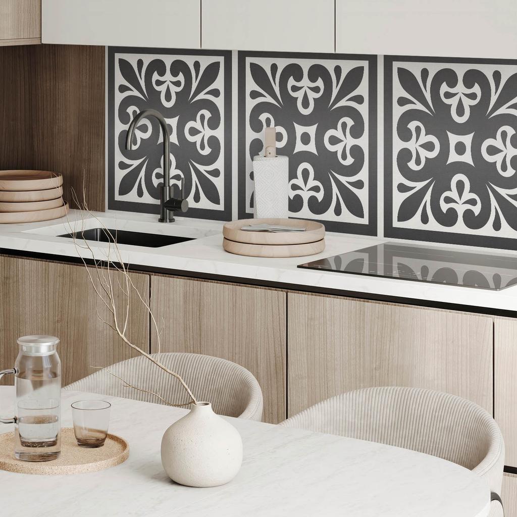 Self-Adhesive Vinyl Panel With Print 100x50 cm Pattern with elegant motifs