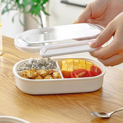 Bento Lunch Box Compartment Fruit Box Microwaveable Refrigeratable Portable Fresh Box Students Work Sealed Lunch Box