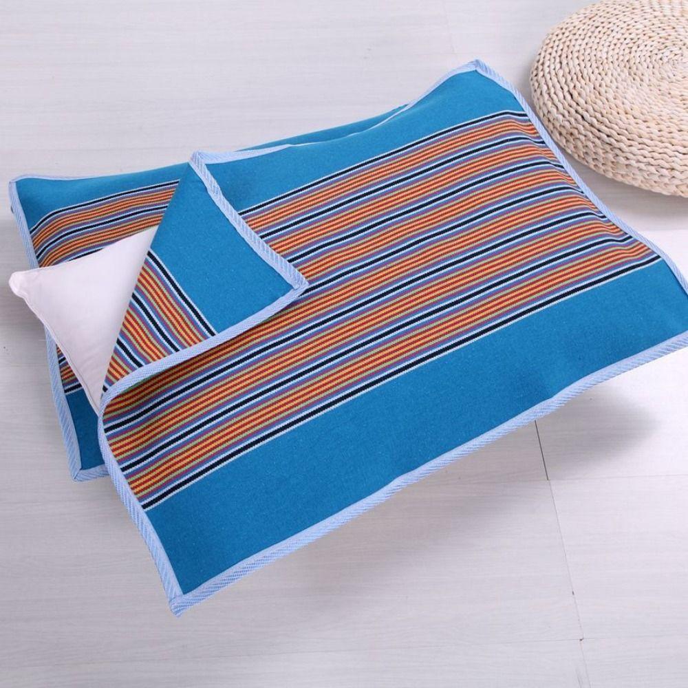 2Pcs Thickened Thickening Pillowcase Breathable Soft Striped Pillow Cover Stripe Design Washable Cushion Cover All Seasons