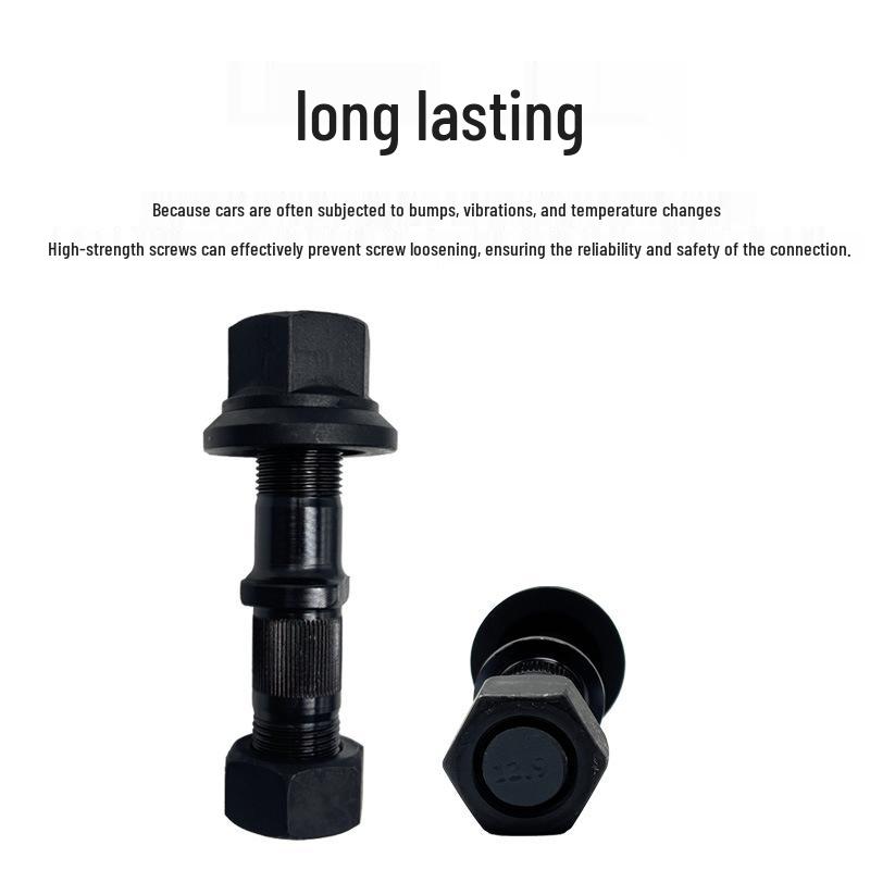 Heavy Duty 1080 Howo Light Truck Rear Wheel Hub Bolts - Reinforced 12.9 Steel Tire Fixing Screws