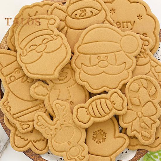 8 sztuk/zestaw Ciasteczka Formy Xmas Elements Design Żaroodporne Plastikowe Premium DIY Formy do Czekoladek do Kuchni