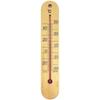 EMPEX TG-6671 Wooden Wall Thermometer Analog Temperature Gauge for Home Office School Natural Wood Design