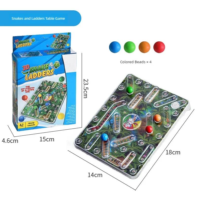 3D Игра Змеи и Лестницы Настольные Игры Игрушки Многопользовательские Вечеринки Настольные Игры Шахматная Доска Интерактивные Игры Родитель-Ребенок Битва Настольные Игры Игрушки