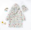 Japanese Fashion Lightweight Quick-Drying Breathable Kids Raincoat Rainproof Kindergarten Waterproof Poncho Primary School Student Schoolbag