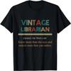 Womans Vintage Librarian Definition Knows More Than She Says T-Shirt