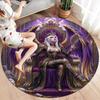 Seven Deadly Sins Round Area Rug,Carpet Rug for Living Room Bedroom Sofa Playroom Decor,Non-slip Floor Mat