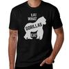 Eat What Gorillas Eat T-Shirt Plus Size Basic Short Sleeve Top