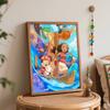 Disney Moana Mickey Mouse oil paint by numbers painting kit handmade diy home decor gifts creative wall art canvas for living room sets