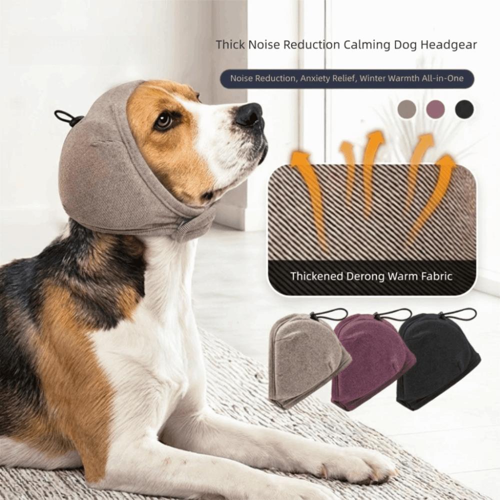 Adjustable Dog Calming Earmuff Elastic Dog Ear Cover Dog Anti-scare Scarf  Pet Supplies