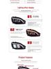 1998-2005 Mercedes-Benz S-Class W220 LED Xenon Headlight Assembly with Flowing Turn Signals