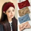 Knot Cross Warm Hair Band Woolen Knitting Headwrap New Women Headwear  Hair Accessories