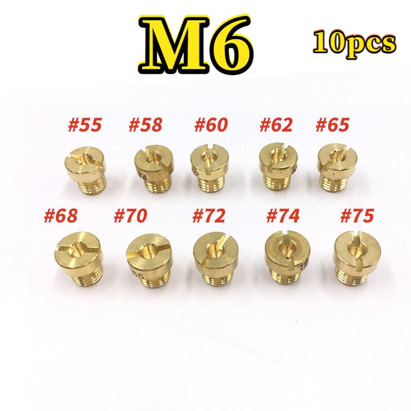 

Motorcycle Carburetor M6 Main Jets Dellorto 6413 M6x0.75mm #55-#130 For PHBH PHBL PHBE 55-75