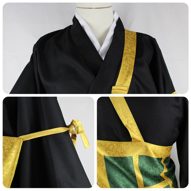 Anime Jujutsu Kaisen Cosplay Geto Suguru Black Kimono Tops Pants Wig Apron Halloween Carnival Christmas Party Costumes