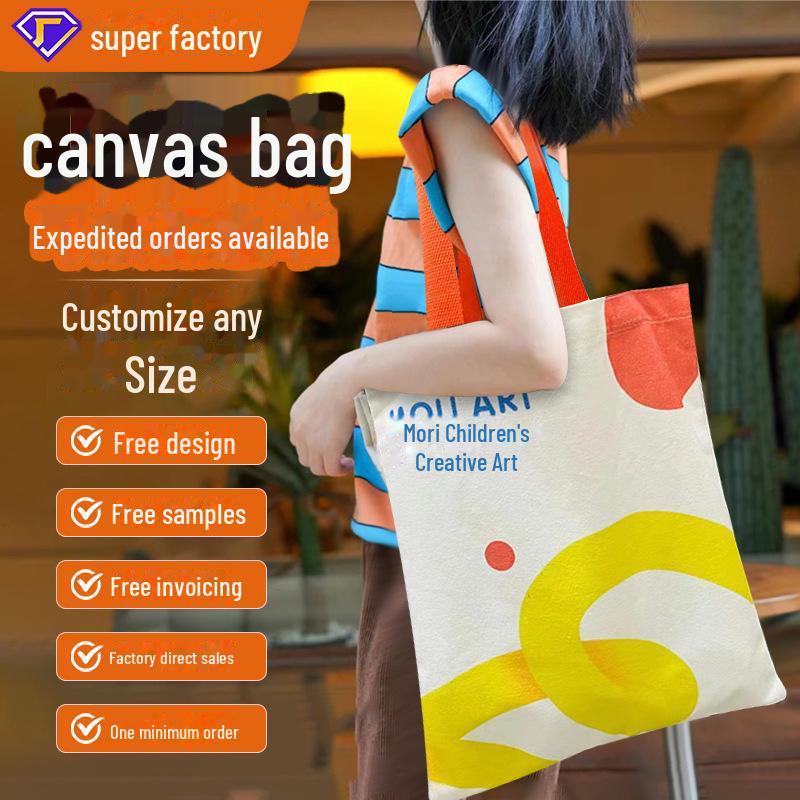 Eco-Friendly Custom Canvas Tote Bag with Logo Printing