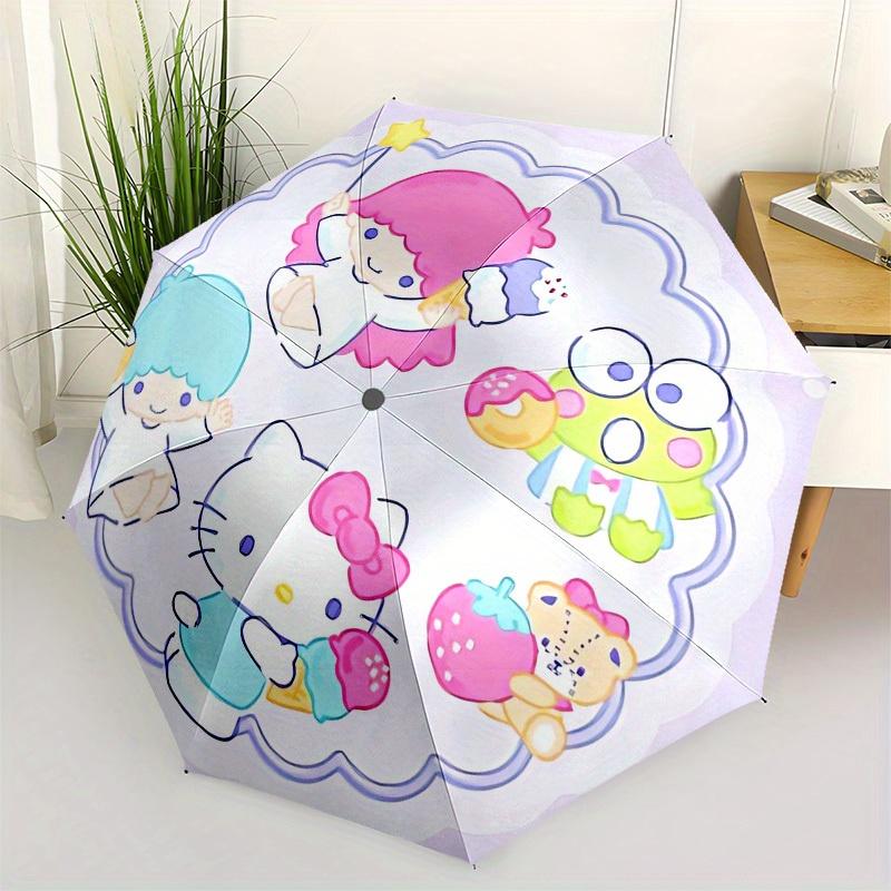 

1pc Hello Kitty and Friends Umbrella with Plastic Handle,Suitable for All Seasons Home Travel Outdoor UmbrellaSanlio603