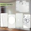 4/6pcs Cabinet hinge repair board, fixed board bracket kit, hinge repair installation board, with cabinet furniture holes
