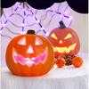 Pinkunn LED pumpkin lanterns Halloween decor 6 pcs