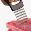 Stainless Steel Onion Slicer Holder Effortless Meat Tenderizer Needle  Kitchen Gadget