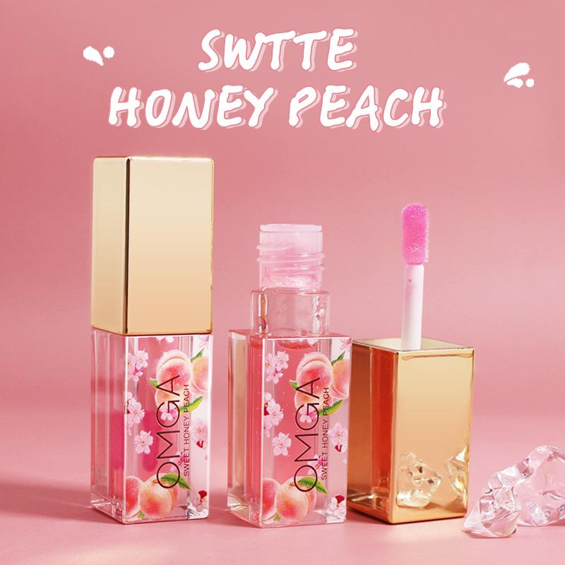 

OMGA Peach Lip Gloss: Color-Changing, Non-Transfer, Mirror Finish Lip Glaze