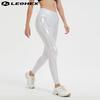 [LEOHEX] ladies stretch lycra leggings pants sexy luster high waist Tights (white, M)
