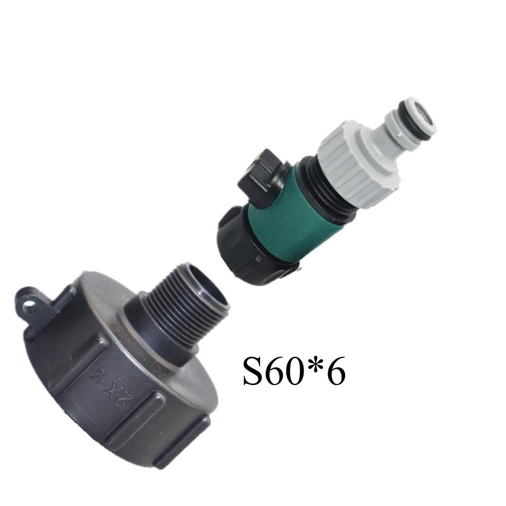 PVC Bulkhead Fitting Water Tank Replacement Spigot Drainage Faucet Connector for Rain Barrels Aquariums Ponds