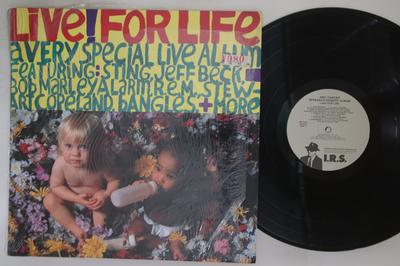 LP Record VARIOUS - Live! For Life IRS5731 I.R.S. 1986 US Rock Used