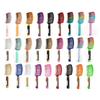 Flexible Anti-Static Hairbrush Scalp Massage Comb Brush Custom LOGO Blow-Drying Hair Styling Curved Detangling Vent Hair Brush