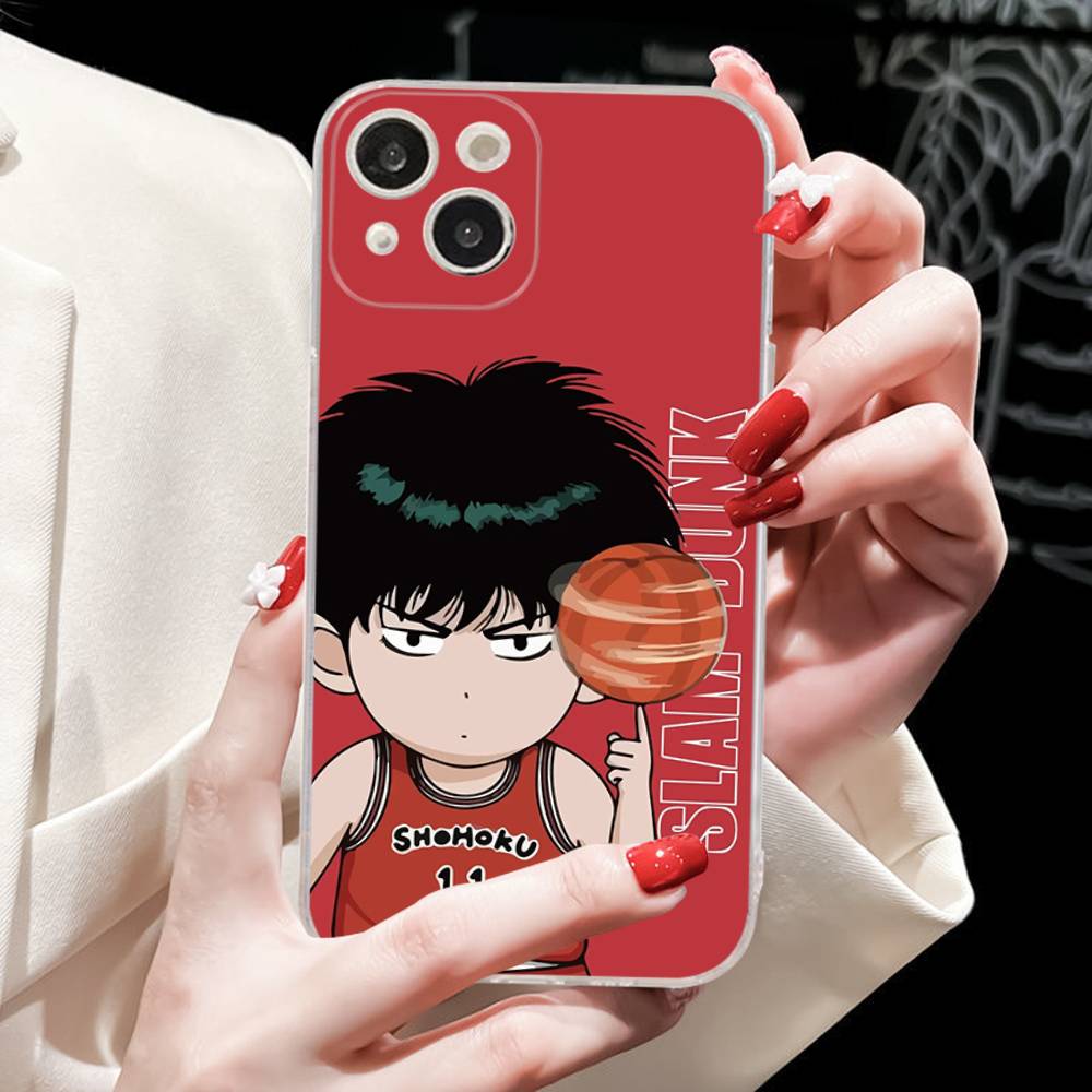 Lovely Anime S-Slam D-Dunk Fit For IPhone 16 15 Promax Phone Case IPhone 14 11 12 High End 13 Pro Silicone