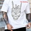 Unisexs Skull Skeleton Hand Graphic Tshirt 100 Cotton Breathable Shortsleeve Tops Casual Hiphop Streetwear Summer Tees