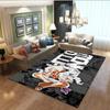 3D printed ONE PIECE cartoon cute rug, suitable for living room, bedroom, table, kitchen doorway, children's non-slip floor mat,