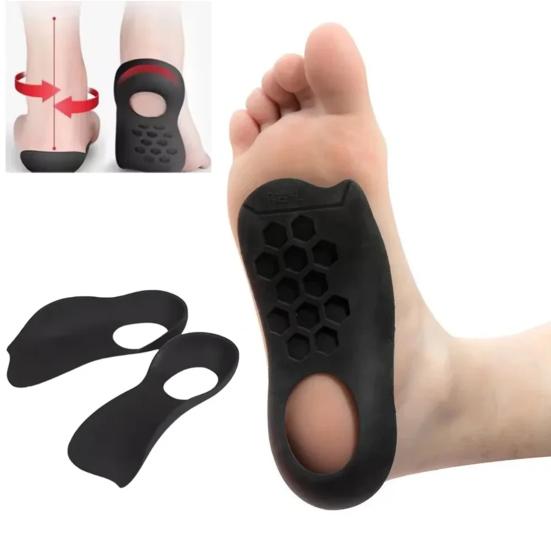 

1 пара стелек с поддержкой свода стопы, амортизирующие, ортопедические, для плоскостопия, комфортные, стабилизирующие голеностоп, корректирующая поддержка, универсальная стелька Womens белый