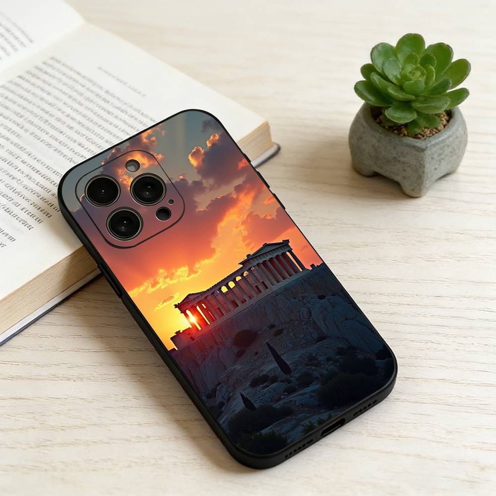 Acropolis of Athens Phone Case Silicone Soft For IPhone 17 16 15 14 13 12 11 X XR Plus Pro Max Plus
