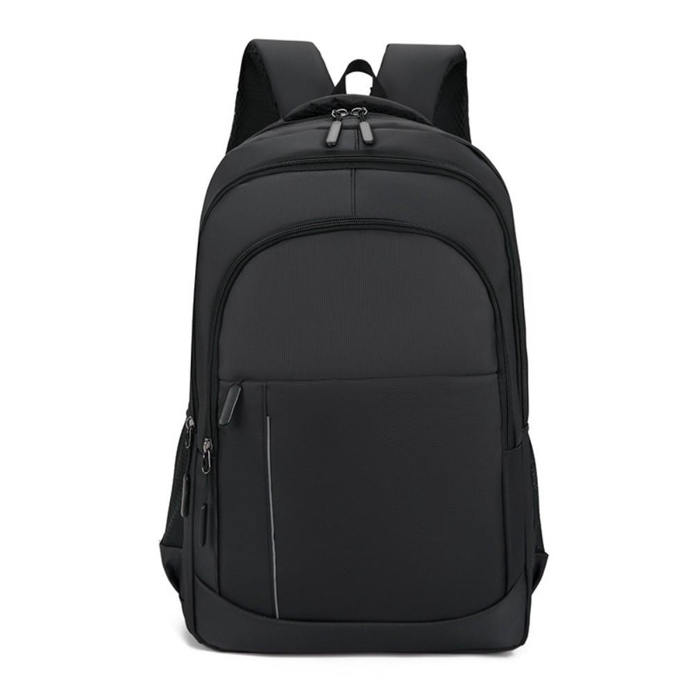 

Lightweight Men s Business Backpack Minimalist Anti-splash Water Oxford Cloth Laptop Bag Fixed Webbing Scratch Prevention чорний