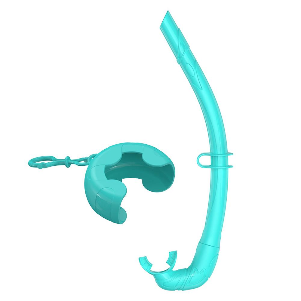 Tuba Pliable en Silicone Souple pour la Plongée Portable Facile à Respirer Tuba Humide avec Étui de Rangement pour l'Apnée la Pêche à la Lance la Natation