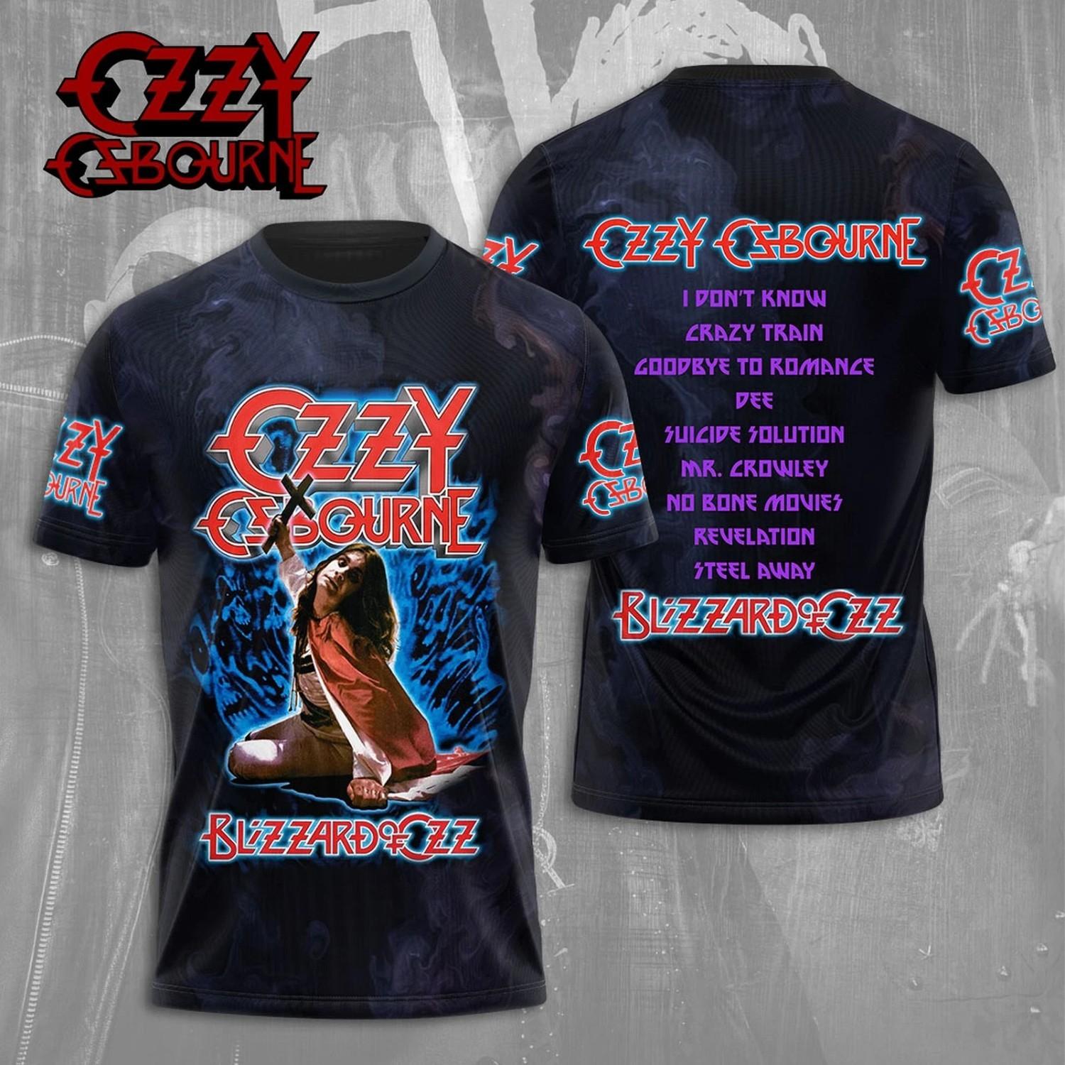 Ozzy Osbourne x Black Sabbath 3D T-Shirt Heavy Metal Band shirt Gift For Fan4 XXXL