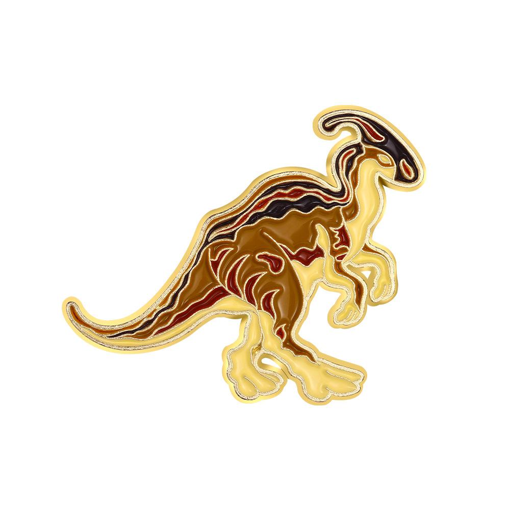 Dinosaur Enamel Pin Funny Brooch Cartoons Badge For Bags Jeans Hoodies Denim Lapel Pin Jewelry Kids Best Gift