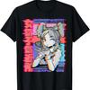 Vaporwave Ästhetik Japanisches Retro Anime Mädchen T-Shirt
