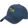 Bagger Grafik Gewaschene Baseballkappe Atmungsaktive Baumwolle Verstellbar Outdoor Golfhut für Unisex