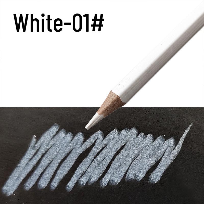 Refillable Oil-Based Colored Pencils - 72 Colors, Includes Black, White, Skin Tones - Perfect for Kindergarten and Training Classes.