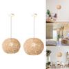 Pendant Light, Hand Weaved Ceiling Light for Farmhouse
