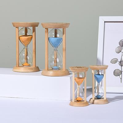 1/10 Minutes Wooden Hourglass Creative Timers Sandglass Sandy Clock Kitchen Tool Mini Desktop Decoratio Home Ornament Kids Gift